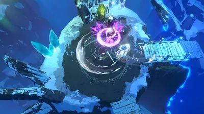 Shape of Dreams の氷の世界で光る祠と戦闘