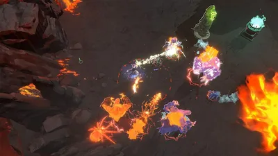 Shape of Dreams の Nintendo Switch 2 版による雪原の村の戦闘画面